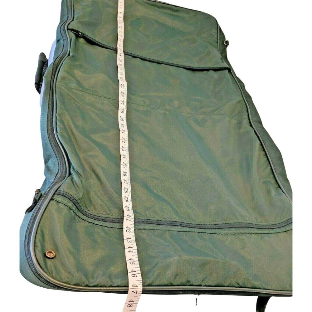 Airway USA Garment Bag 72" Green Nylon Travel Suit Carrier - Picture 4 of 11